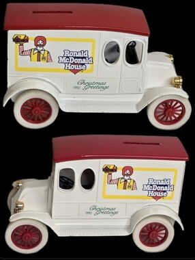 Ronald McDonald House 1920 Delivery Truck Coin Bank Die Cast Model Collectible